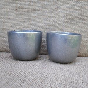 Vintage Cast Craft Pewter Jefferson Cups Set of 2